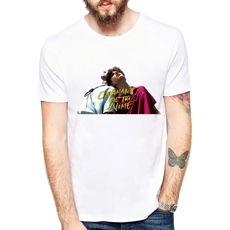 

New Arrival 2019 call me by your name Men vogue Printed T-Shirt Short Sleeve Casual Design T Shirt Hipster Cool Tops tees
