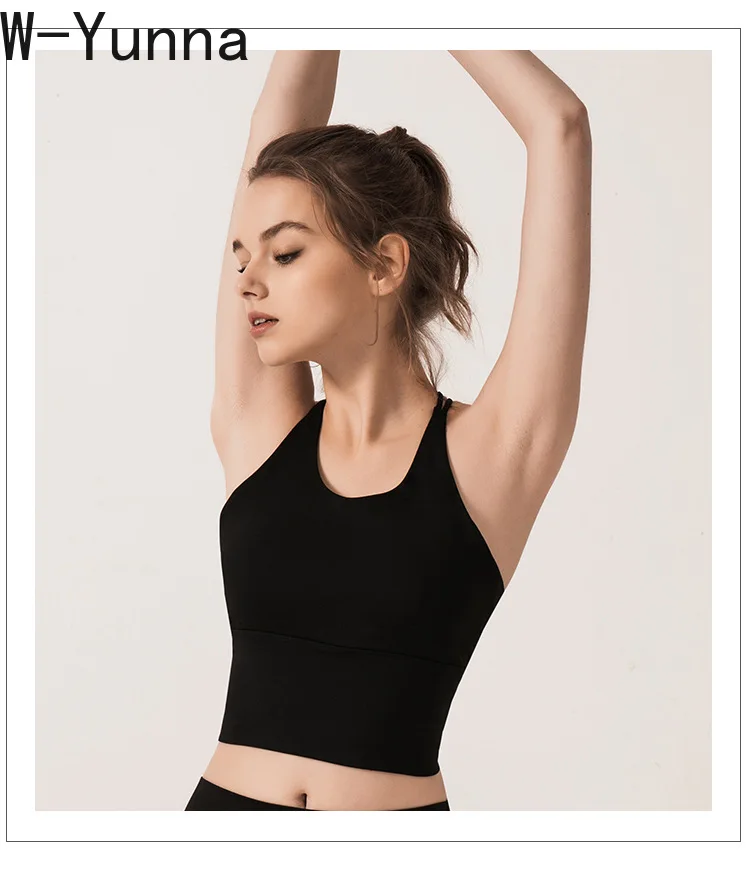 

W-Yunna 2019 Streetwear Solid Color Nylon Tank Tops Breathable Workout Sexy Crop Top Sporting Fashion Womens Clothing