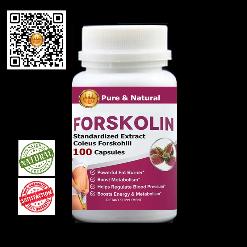

WEIGHT LOSS SUPPLEMENT - FORSKOLIN EXTRACT - COLEUS FORSKOHLII - MAXIMUM STRENGH - 2000MG DAILY - 100PIECES/BOTTLE
