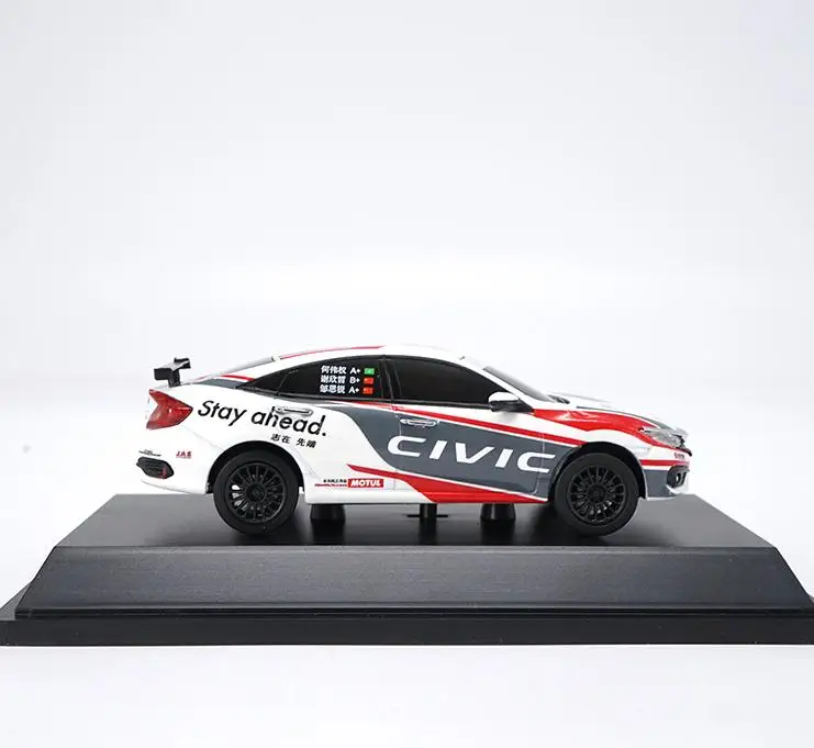Beste Originele 143 schaal legering racing model, hoge simulatie Honda Civic, metalen gietstukken, collectie model speelgoed voertuig, gratis verzending