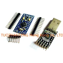 Free Shipping 1pcs 6pin CP2102 Module + 1PCS Pro Mini Module Atmega328 5V 16M For Arduino Compatible With Nano