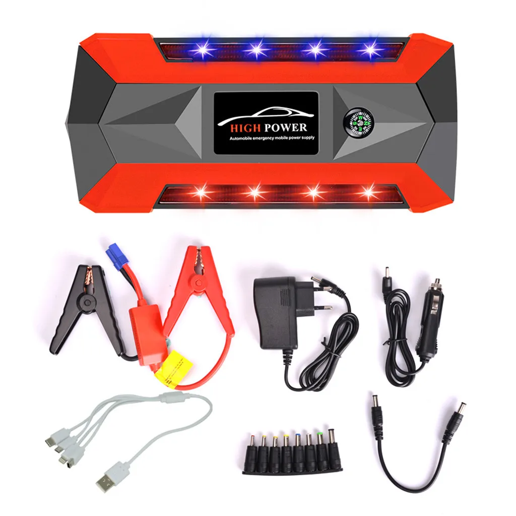 12v батарейка UPS 12v20000mAh 12V lcd 4 USB Автомобильное пусковое устройство, КАРБЮРАТОР бустер зарядное устройство аккумулятор power Bank аккумулятор Аккумуляторная батарея