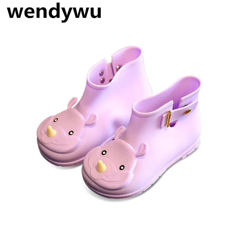 

WENDYWU autumn winter pu leather shoes for baby boys black ankle boots girls brand raim boots children fashion yellow boots