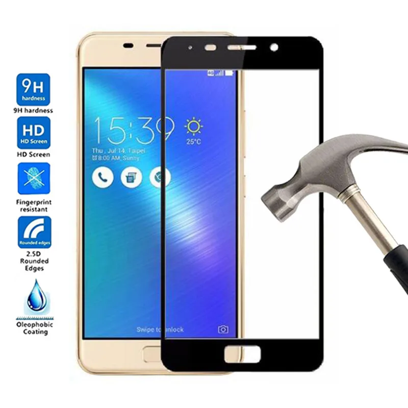 9H 2.5D Закаленное стекло Защитная пленка полное покрытие для ASUS Zenfone 3S Max ZC521TL ZC 521TL