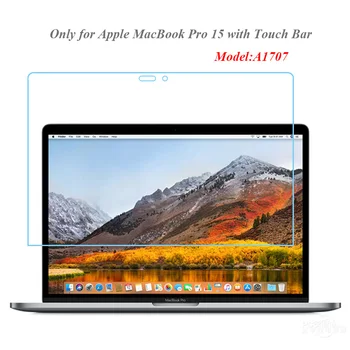 

Tempered Glass for Apple MacBook Pro 15 with Touch Bar Model A1707 Screen Protector HD 9H 0.3MM Anti-scratch Protective Film