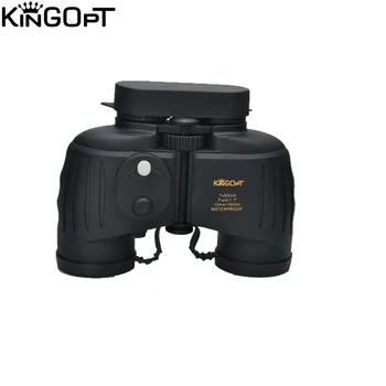 

kingopt wide angle powerful 7X50 waterproof porro military night vision binoculars with floating compass for hunting