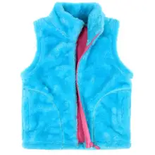 4-8Y Boy’s Vest Fleece Zipper Sleeveless Jackets Kids Clothes Boys Warm Vest Coats Girls Casual Cotton Vest Waistcoat KW-1641-1