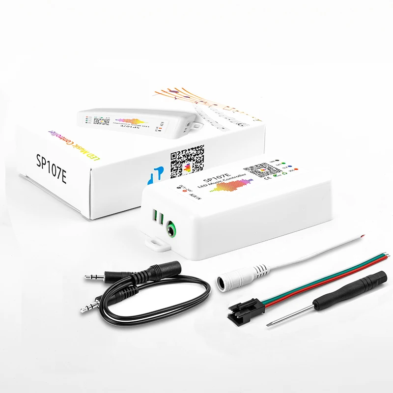 DC5V-24V SP105E SP107E SP110E Bluetooth Music Led Controller WS2811 WS2812B SK6812 RGB/RGBW APA102 WS2801 Pixels Led Strip Leds