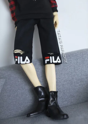 

BJD doll accessories for 1/3 1/4 MSD DD Uncle fashion black ripped shorts doll accessories