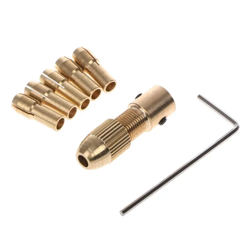 

7Pcs/Set 2/2.35/4.05/5.05mm Electric Motor Shaft Mini Chuck Fixture Clamp 0.5-3.0mm Small To Drill Bit Micro Chuck Fixing Device