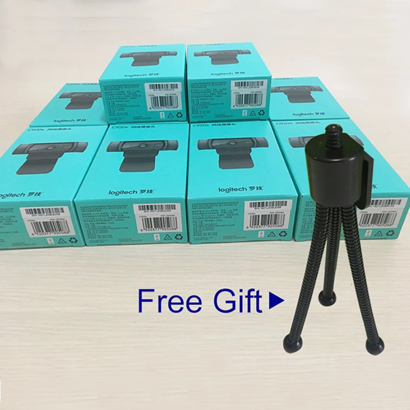 

Logitech HD 1080p Pro Webcam C920e for desktop and Laptop webcam with free gift