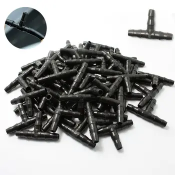 

Lots Plastic Dripper Watering Plants Tee Hose Connector Joint Hose Outdoor Home Garden Irrigation Tools for 4mm/7mm Hose