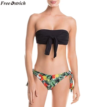 

FREE OSTRICH 2019 Fashion Women's Set Bandage Push Up Thicken Bathing Charming Sexy Biquini Set