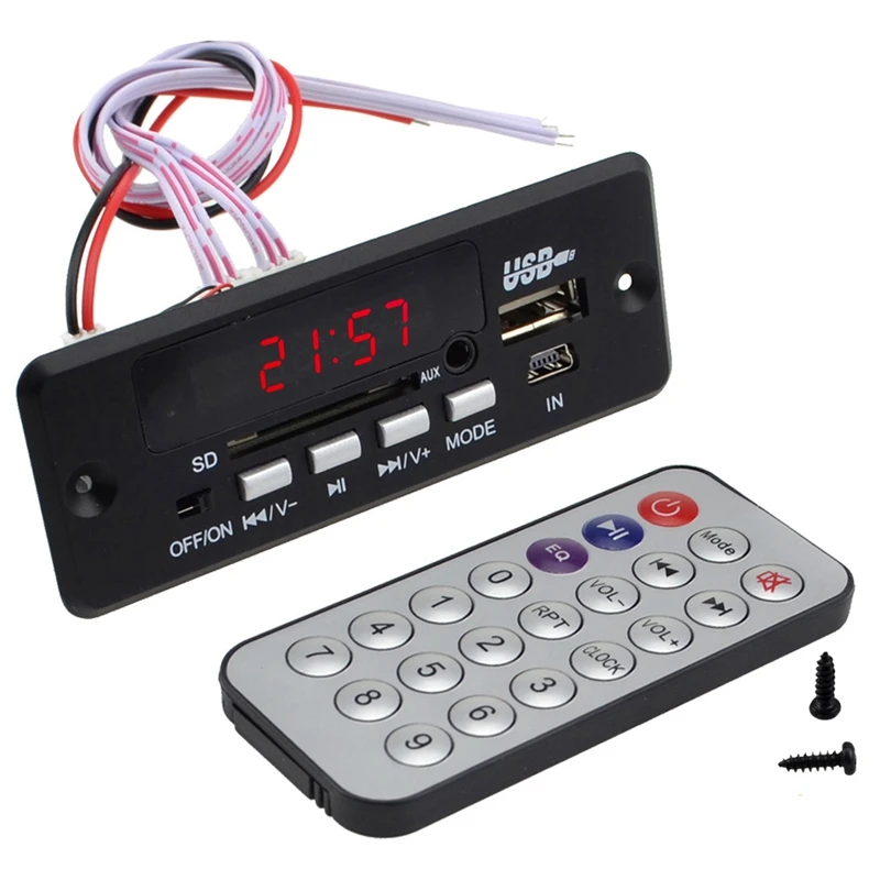 

Car Handsfree Call Bluetooth Mp3 Decoder Board Aux Audio Radio Bluetooth Module