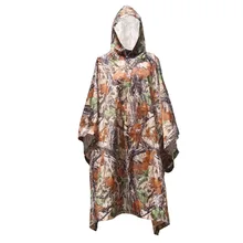Multi-but En Plein Air Poncho Imperméable Escalade Vélo Housse De Pluie Étanche Camping Tente Tapis Équipement De Voyage Camouflage