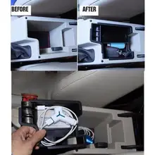 Автомобильный Стайлинг для Skoda Octavia 5E 2013 Пластик центральной хранимый спутник подлокотник контейнер коробка-1 шт