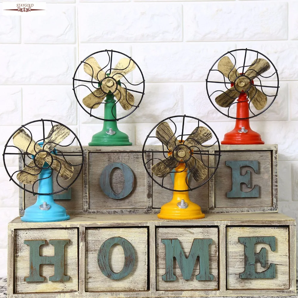 Shabby Chic Fan Model Vintage Home Decor  Resin Crafts 