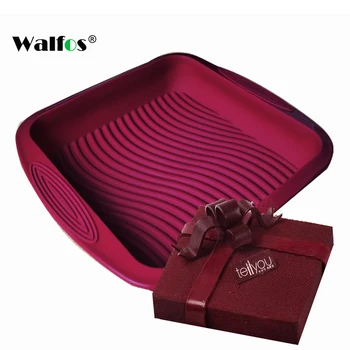

WALFOS food grade Non-stick wind red Square Silicone mould For Cake Heat Resistant Bread Mold Mold Cake Pan Baking Tools