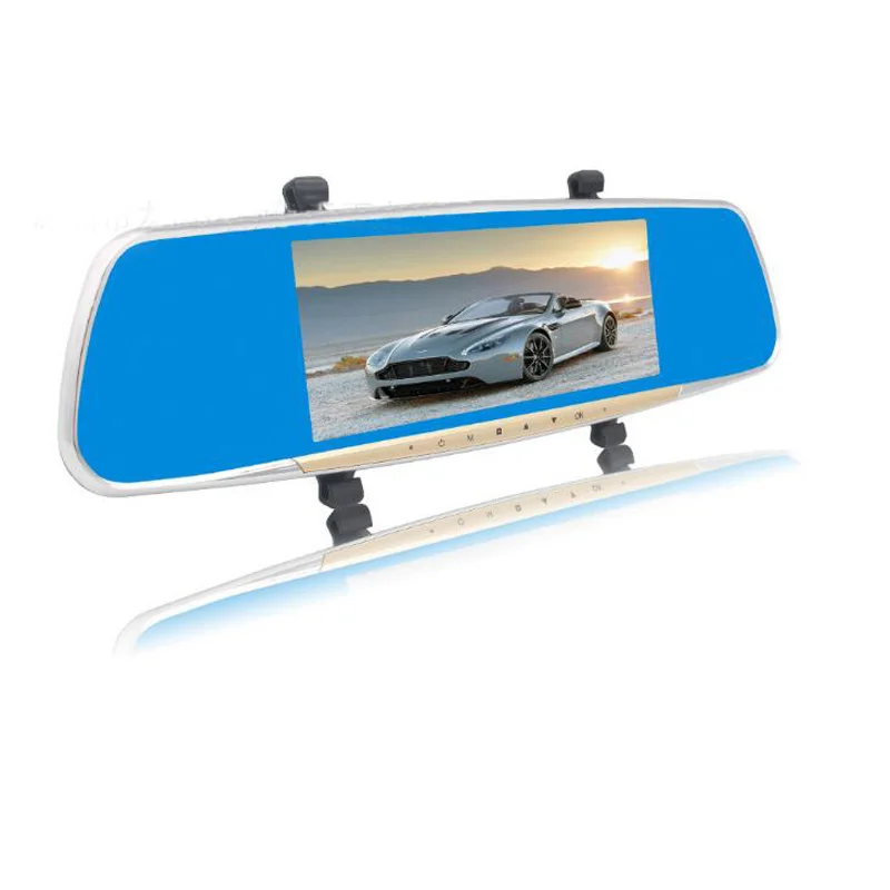 

Full Hd 1920p Camera 7.0 Inch Touch Screen Dash Cam Car Dvr Mirror With Rearview Mirror Front And Rear Double Recording Camera