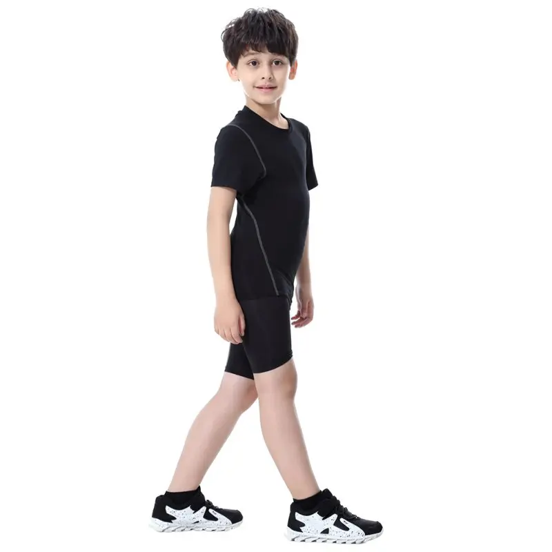 2017 Youth Kids Boys Compression Base Layer Skins Shorts Quick drying