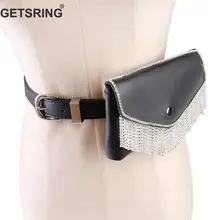 GETSRING женская сумка женская поясная сумка с кристаллами и кисточками Pu поясная сумка кошелек поясная сумка сумки для женщин Досуг ремень для денег Мода