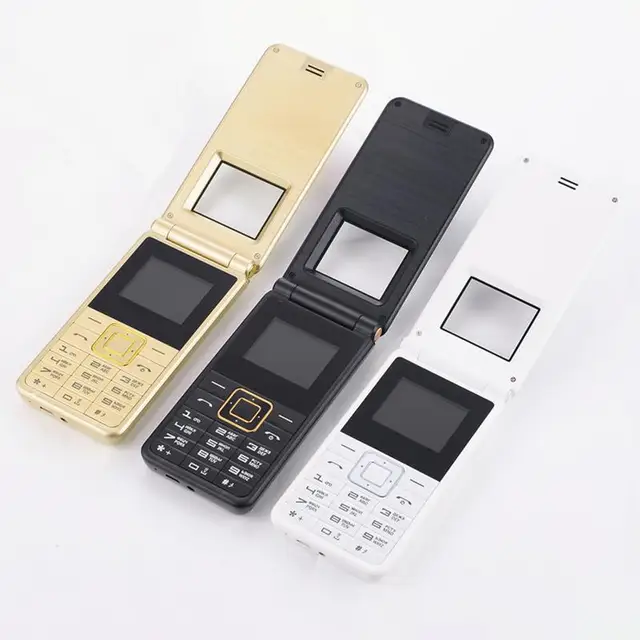 Best Offers SERVO 2017 Flip Phone 1.77" Spreadtrum6533 Dual SIM Card Cellphone GSM Vibration Outside FM Radio Russian Keyboard Mobile Phone