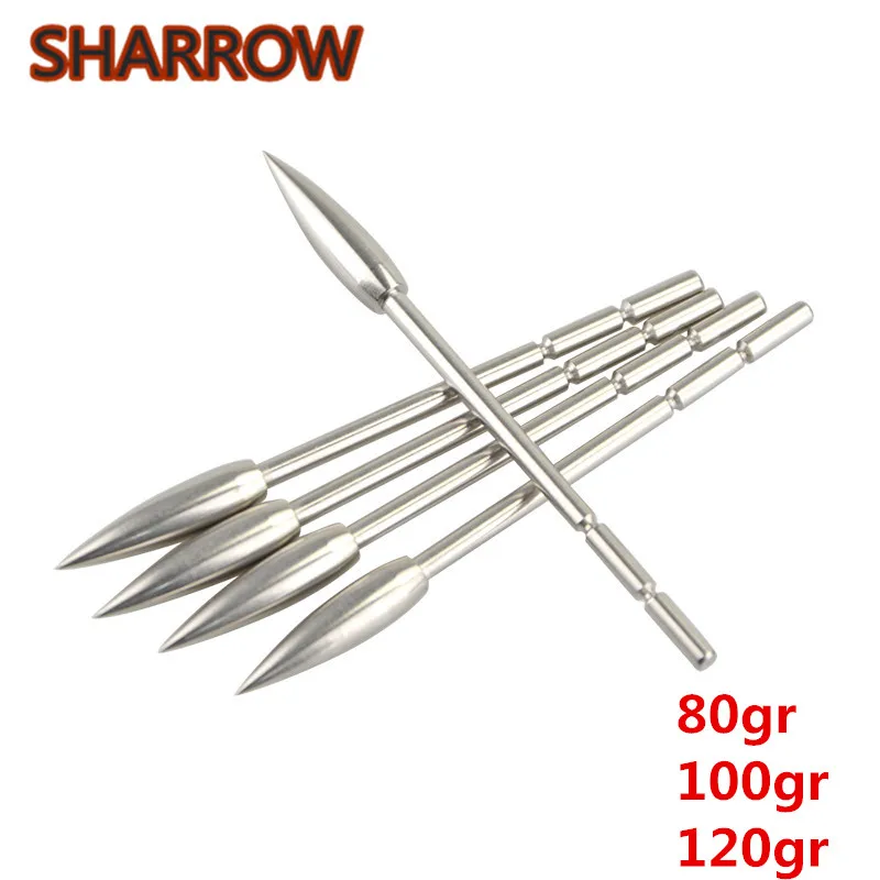 

20Pcs Archery Arrowheads Tips Insert Point 80/100/120gr Arrow Head Fit ID3.2mm Arrow Shaft For Shooting Training Accessories
