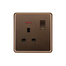 Стандарт Великобритании 13A розетка и 3P настенный переключатель розетка панель
