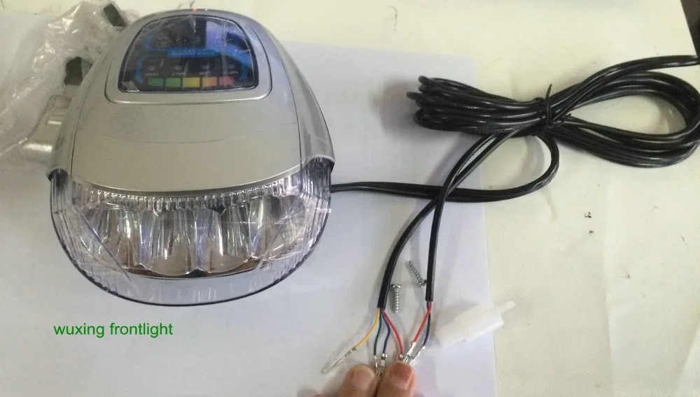Wuxing frontlight electric bike scooter headlight with horn and switch