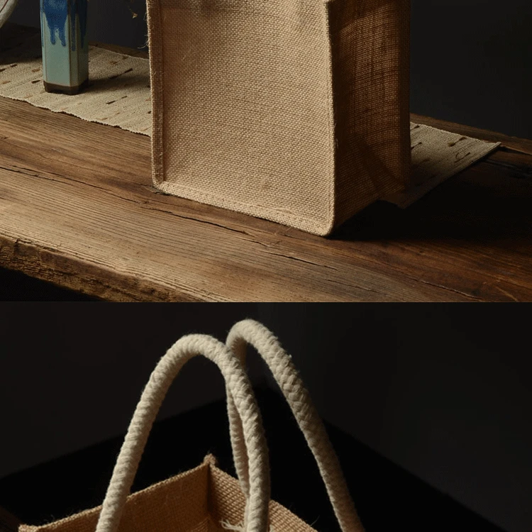 Льняная сумка, сумка, индивидуальная, Экологически чистая, переработанная сумка, Специальный подарочный пакет, принт логотипа, значок, узор, DIY, свадебные сумочки