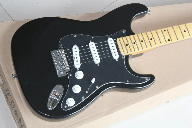 

Free Shipping Factory custom shop New high quality st black Electric Guitar 914 stratocaster