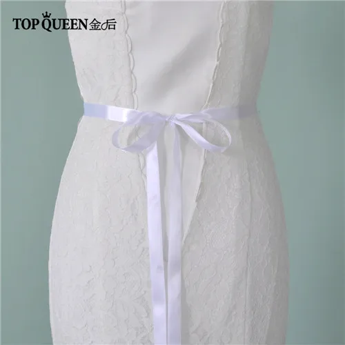 TOPQUEEN S249 свадебные ленты Пояски, пояс невесты свадебные пояса элегантный цветок Вечеринка Выпускные платья аксессуары - Цвет: White