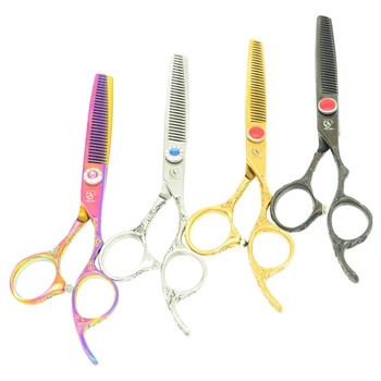 

6.0Inch Meisha Professional Hair Thinning Scissors Colorful JP440C Sharp Edge Cutting Shears Barbers Tijeras Styling Tool HA0345