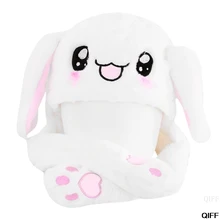 Livraison directe et vente en gros nouveauté chaude magique lapin chapeau avec oreille mobile en peluche jouet cadeau enfants jouet Photo de fête May06