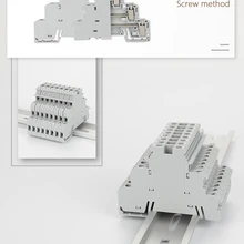 Connecteur de bornier Rail Din DIKD1.5, 3 couches, 3 niveaux, actionneur de capteur, Triple fil, 10 pièces, DIKD-1.5