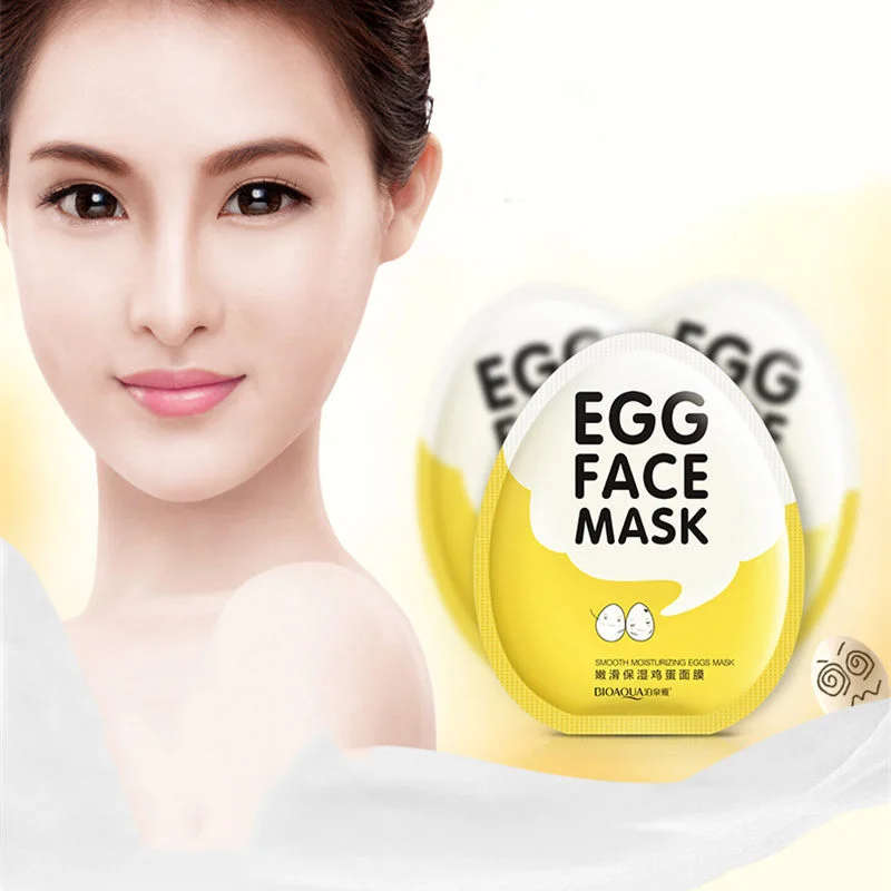 Egg Facial Masks Oil Control Brighten Wrapped Mask Tender Moisturizing