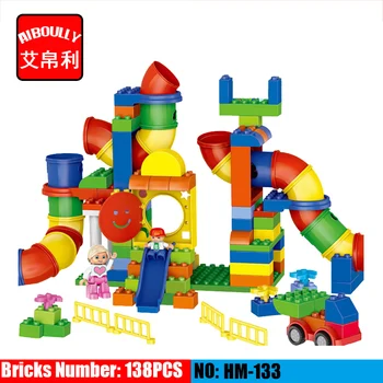 

138PCS HM133 Big Size Building Blocks pipeline Playground DIY Bricks Toys Educational Large Blocks duploe