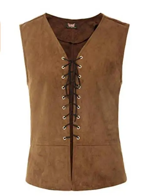 Medieval men Lace Up Corset Vest Renaissance Bodice Waistcoat Tops Body ...