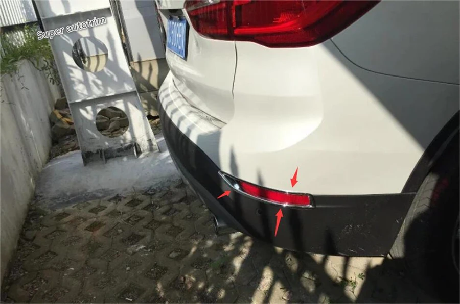 

For BMW X1 2016 ABS Rear Fog Light Lamp Cover Trim 2 Pcs / Set