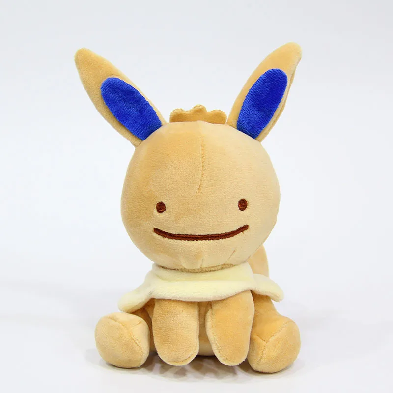 TAKARA TOMY POKEMON 12 см Аниме Мягкие плюшевые игрушки Ditto изменить на Eevee evelelution двухсторонняя форма сменный маленький кулон