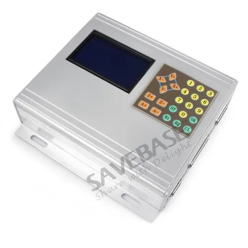 SAVEBASE ЧПУ Комплект 4 оси TB6560AHQ Драйвер + Коробка Ручка Дисплей 2.1Nm Nema23 Шаговый