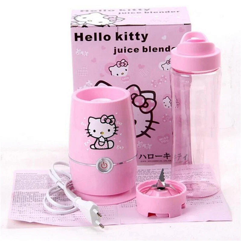 

220V Mini Hello Kitty Multifunctional Electric Fruit Juicer Fruit Vegetable Extractor Mixer Squeezer Blender