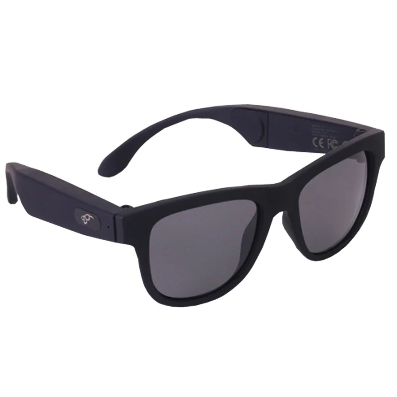 Black frame black le G1 Auido Bluetooth наушники Солнцезащитные очки костной проводимости наушники гарнитура с сенсорным управлением Руки бесплатный звонок для бега Пешие прогулки - Цвет: Black frame black le