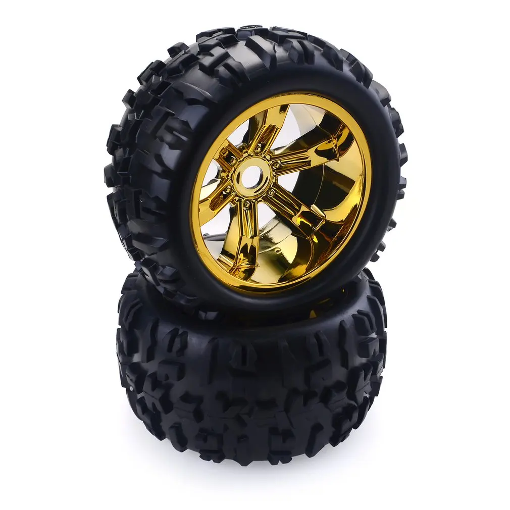 2 шт. RC колеса автомобиля обод шины для Redcat Hsp Kyosho Hobao Hongnor Team Losi GM HPI 1/8 Truggy монстр