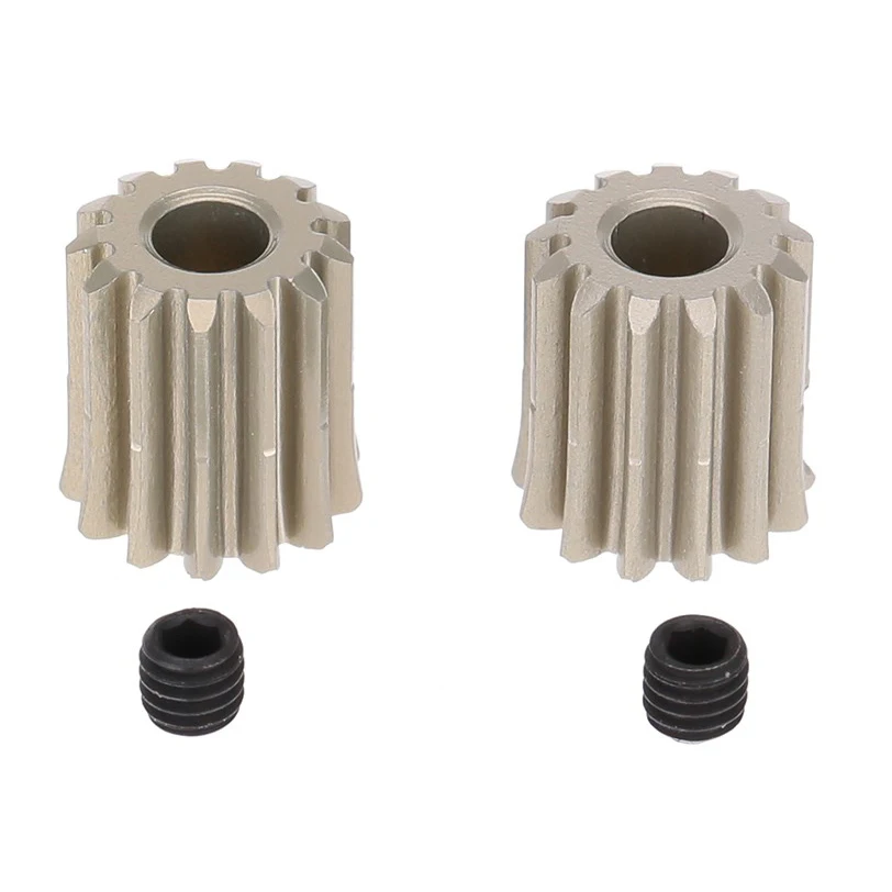 2 piezas 48DP 3.175mm 13 T Motor piñón engranaje para RC coche cepillado Motor sin escobillas