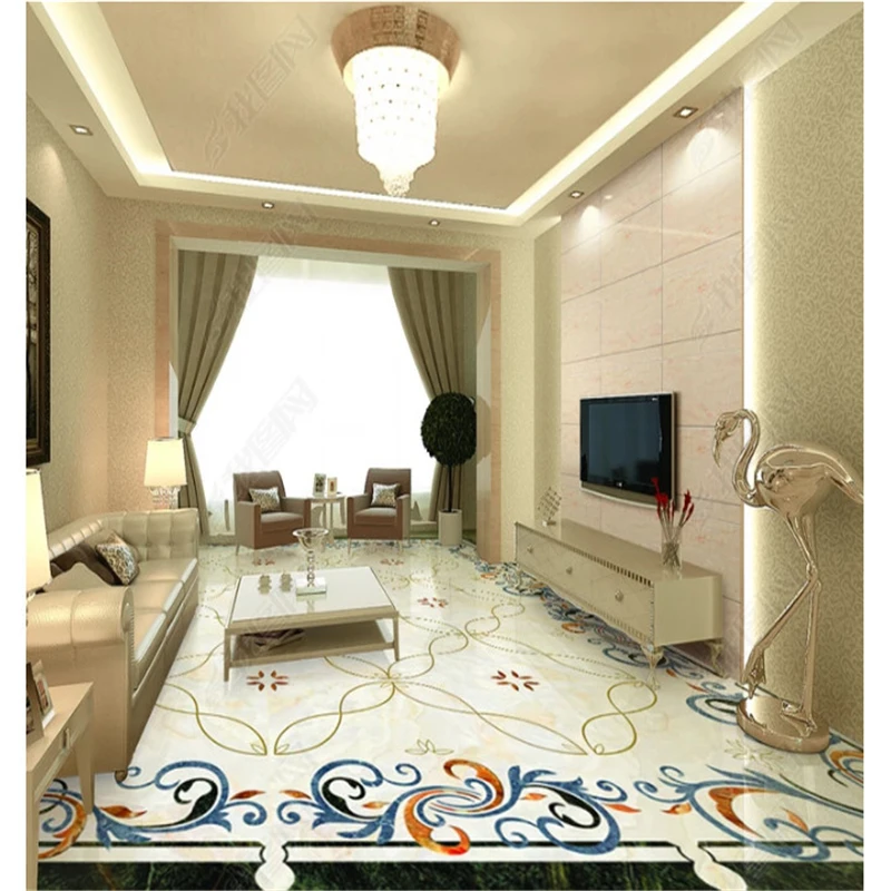 beibehang Ultra high-definition atmosphere fashion waterproof pvc papel de parede wallpaper simple European stone parquet floor
