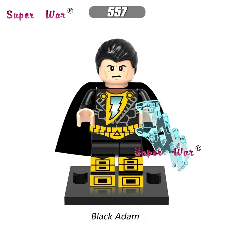 

Single super heroes dc comics Black Adam Shazam Batman building blocks models bricks toys for children kits