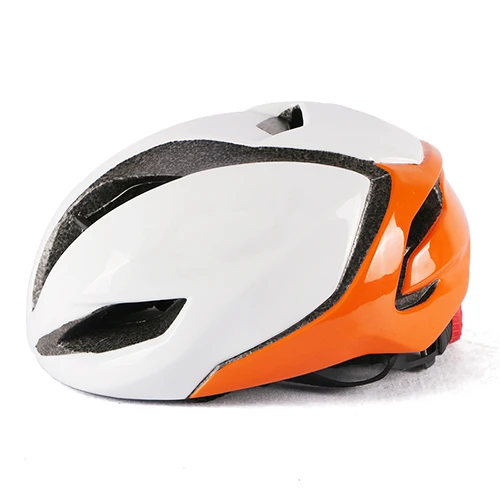 Дорожный велосипедный шлем aero велосипедный шлем ультралегкий дорожный велосипедный шлем для взрослых мужчин гоночный спортивный защитный колпачок casco desmontable mtb - Цвет: white orange