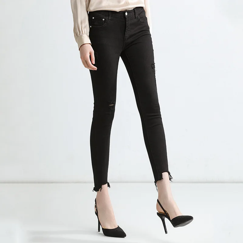 

Women's Jeans 98% Cotton Spring Low Waist Slim Feet Pants Women's Pencil Pants Slim Women's Clothing Skinny Jeans Woman 0899
