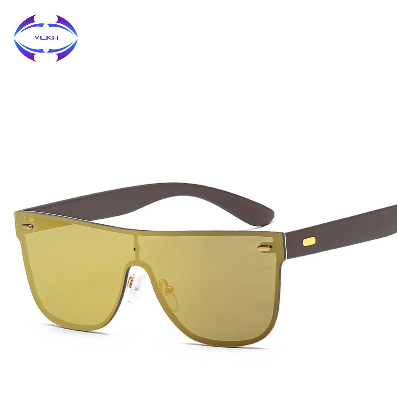 VCKA, женские солнцезащитные очки, цельные очки, линзы, без оправы, сплав, оправа, Летний стиль, солнцезащитные очки, квадратные, UV400, очки, Oculos De Sol